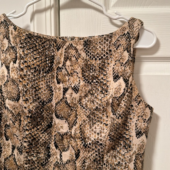 Vintage Lois Snyder Dani Max snakeskin sleeveless top - Picture 2 of 6